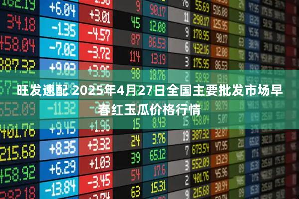旺发速配 2025年4月27日全国主要批发市场早春红玉瓜价格行情