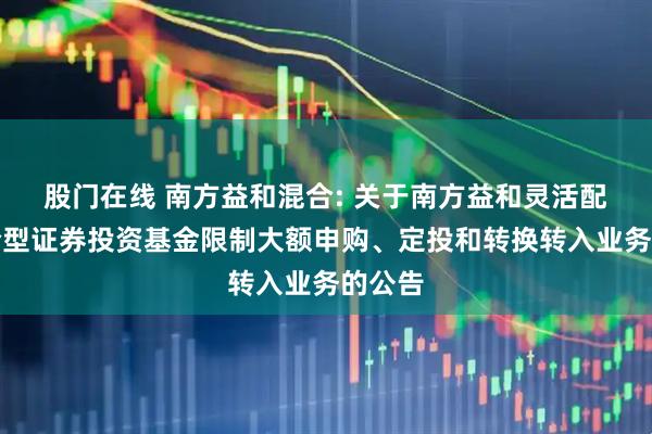 股门在线 南方益和混合: 关于南方益和灵活配置混合型证券投资基金限制大额申购、定投和转换转入业务的公告