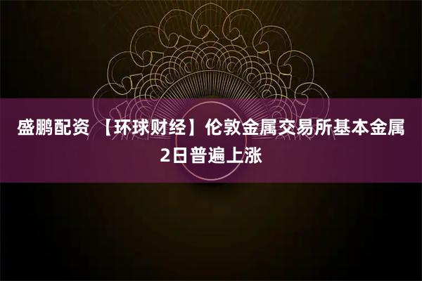 盛鹏配资 【环球财经】伦敦金属交易所基本金属2日普遍上涨