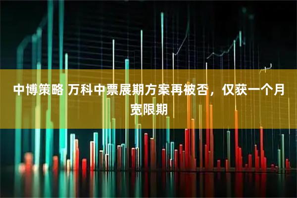 中博策略 万科中票展期方案再被否，仅获一个月宽限期